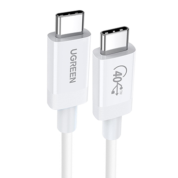 کابل تبدیل USB-C به USB-C یوگرین US506 مدل 40113 طول 0.8 متر-سفید