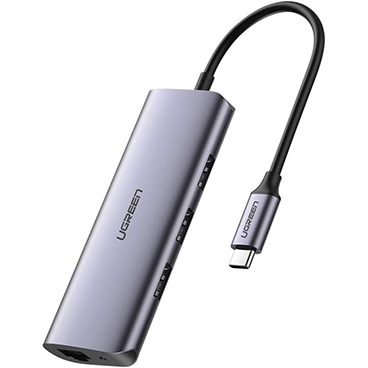 هاب USB-C یوگرین 4 پورت CM252 مدل 60718-خاکستری