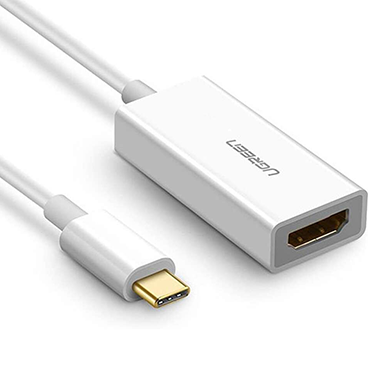 تبدیل USB-C به HDMI یوگرین مدل 40273-سفید