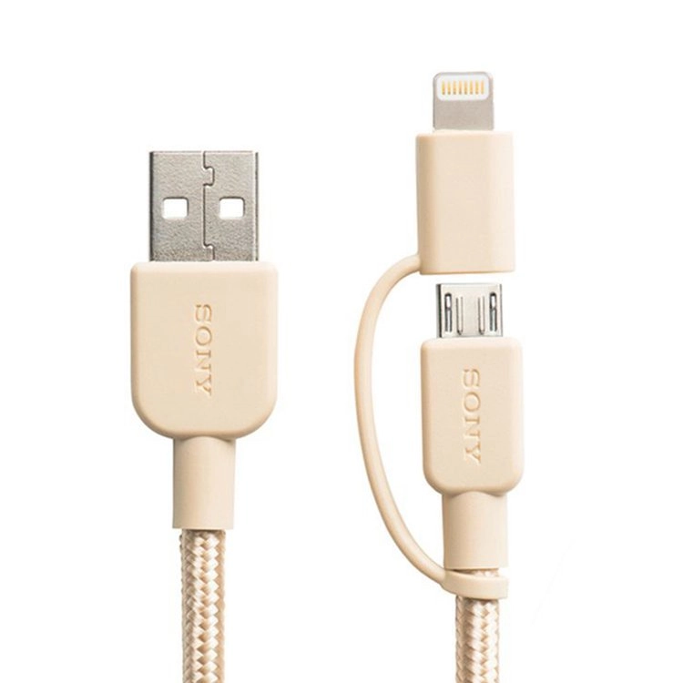 کابل تبدیل USB به میکرو USB / لایتنینگ سونی مدل CP-ABLP150 به طول 1.5 متر