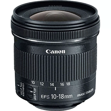 لنز دوربین کانن مدل EF-S 10-18mm f/4.5-5.6 IS STM با لوازم جانبی