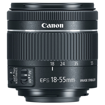 لنز دوربین کانن مدل EF-S 18-55 میلی متر f/4-5.6 IS STM بدون جعبه با لوازم جانبی
