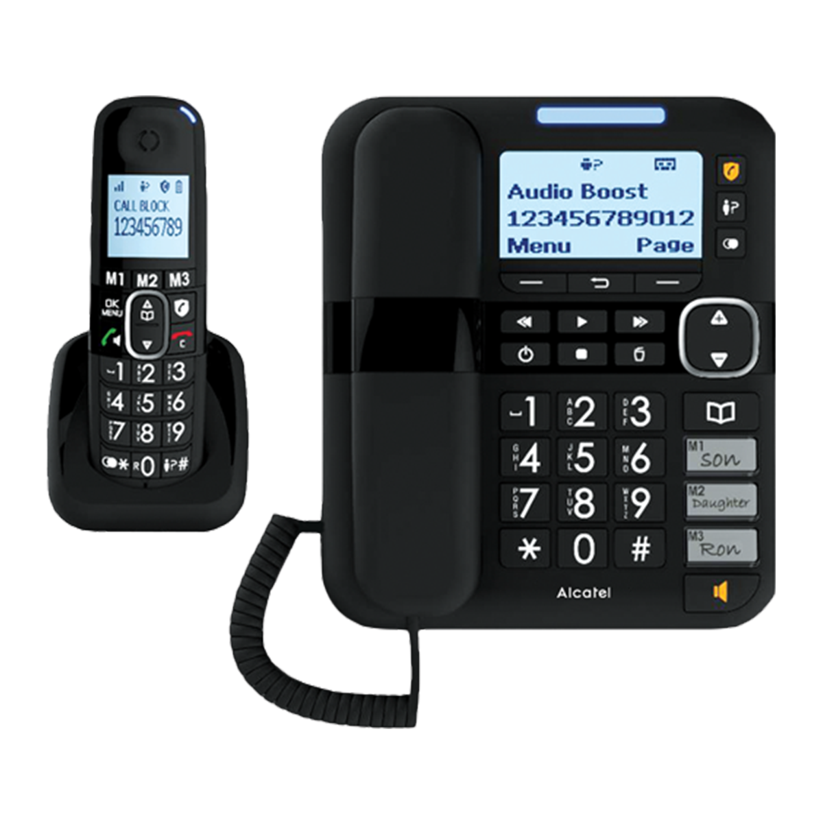 تلفن رومیزی آلکاتل مدل XL785 Combo Voice-مشکی