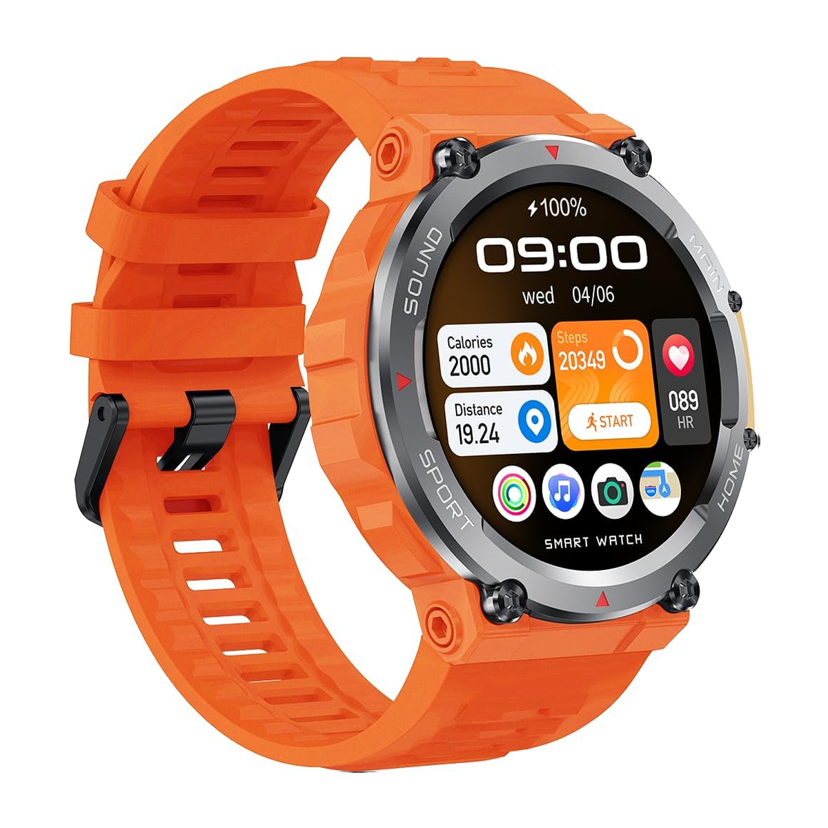 ساعت هوشمند گرین لاین مدل Adventure -نارنجی