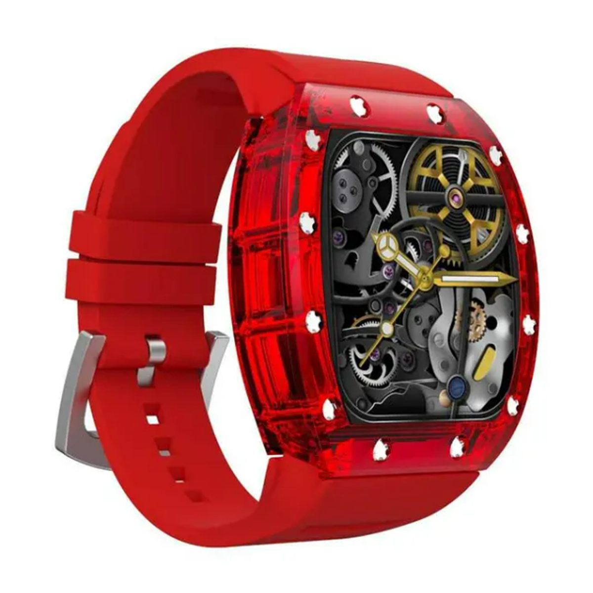 ساعت هوشمند گرین لاین مدل CARLOS SANTOS-GNCRSTSW-قرمز
