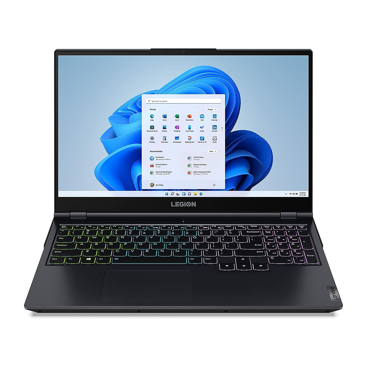 لپ تاپ لنوو 15.6 اینچی مدل Legion 5 i7 11800H 32GB 1TB RTX3070-سرمه‌ای