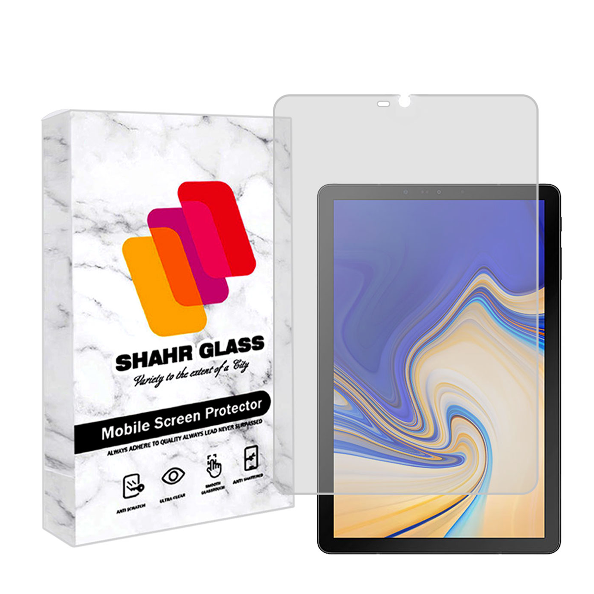 گلس تبلت سامسونگ Galaxy Tab S4 10.5 شهر گلس مدل TS2SHA-بی رنگ شفاف