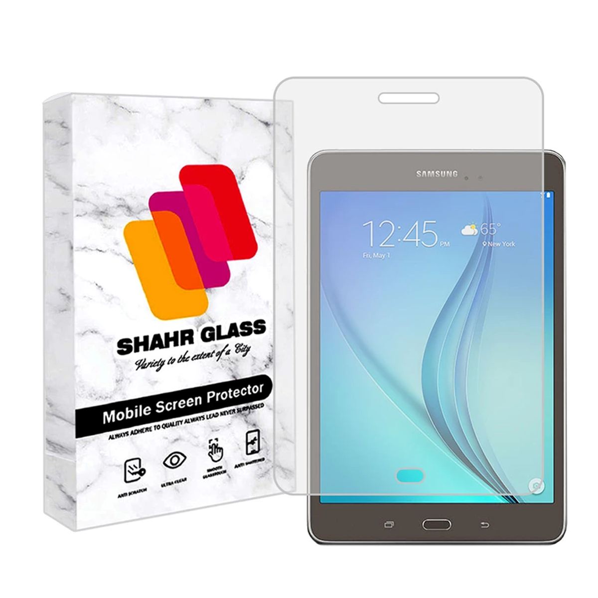 گلس تبلت سامسونگ Galaxy Tab A 8.0 2015 شهر گلس مدل TS1SHA-بی رنگ شفاف