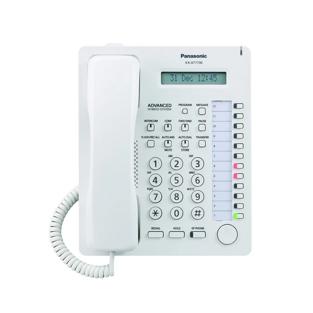 تلفن رومیزی پاناسونیک مدل KX-AT7730X-سفید