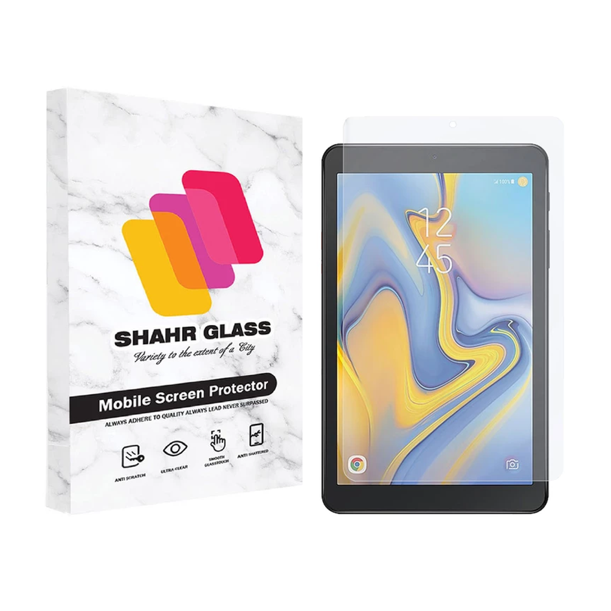 گلس تبلت سامسونگ Galaxy Tab A 8.0 2018 شهر گلس مدل SMPT1-بی رنگ شفاف