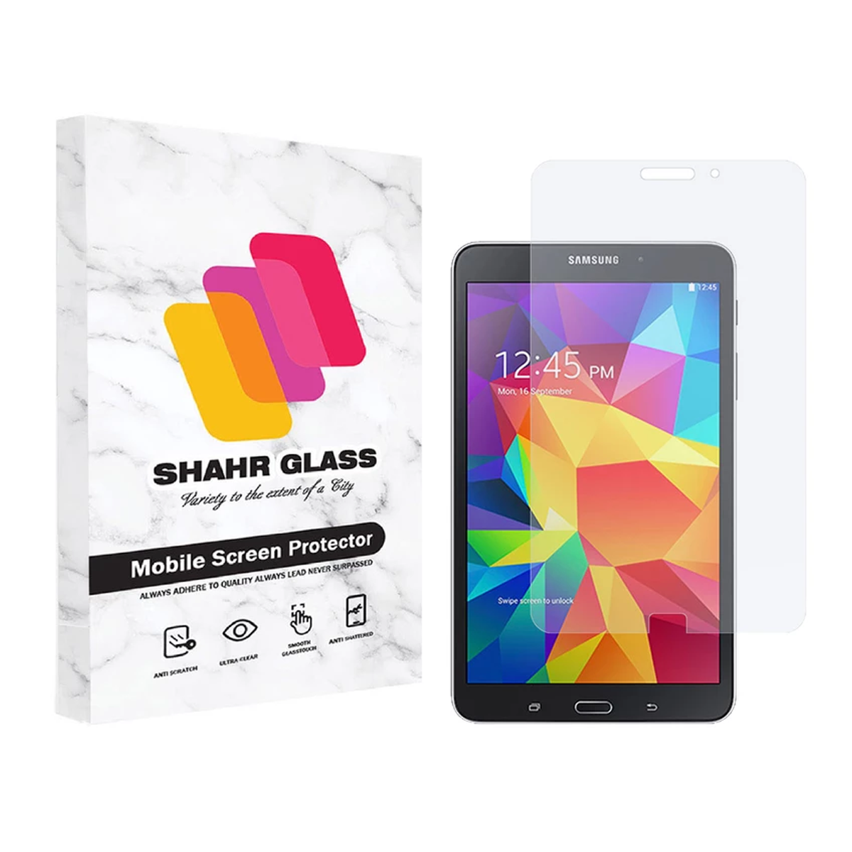 گلس تبلت سامسونگ Galaxy Tab 4 8.0 3G شهر گلس مدل SMPT1-بی رنگ شفاف