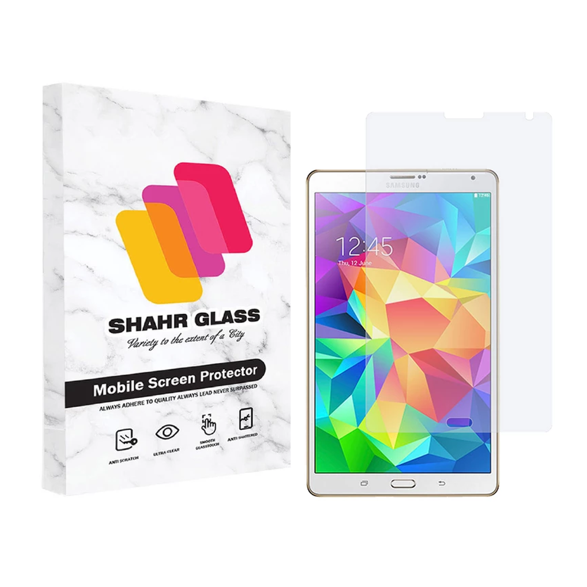 گلس تبلت سامسونگ Galaxy Tab S 8.4 شهر گلس مدل SMPT1 -بی رنگ شفاف