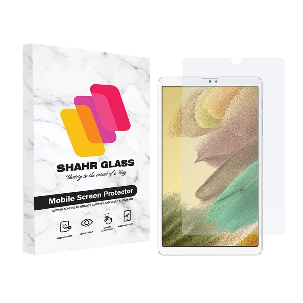 گلس تبلت سامسونگ Galaxy Tab A7 Lite شهر گلس مدل SMPT1-بی رنگ شفاف