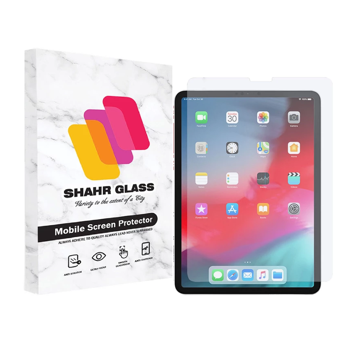 گلس تبلت اپل iPad Pro 11 2018 شهر گلس مدل SMPT3 -بی رنگ شفاف