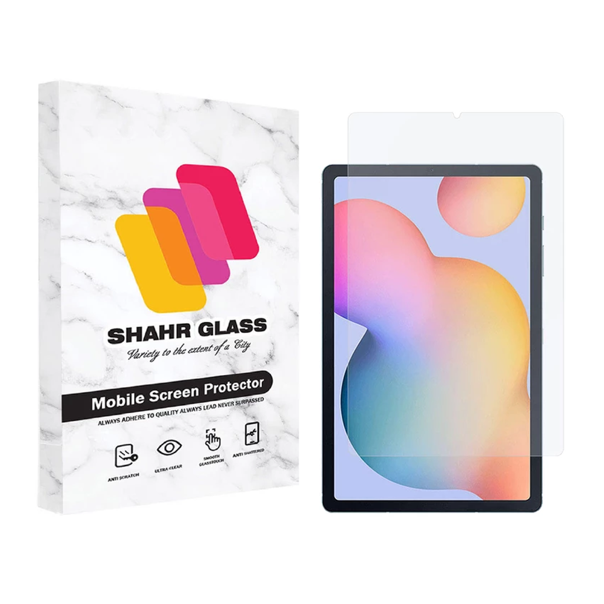 گلس تبلت سامسونگ Galaxy Tab S6 Lite شهر گلس مدل SMPT2-بی رنگ شفاف