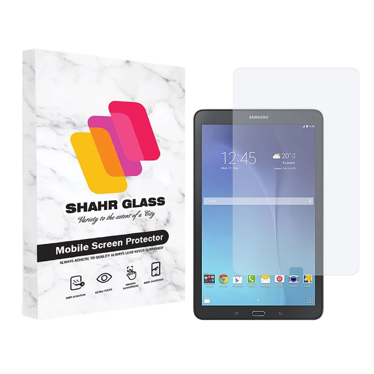 گلس تبلت سامسونگ Galaxy Tab E 9.6 شهر گلس مدل SMPT2-بی رنگ شفاف