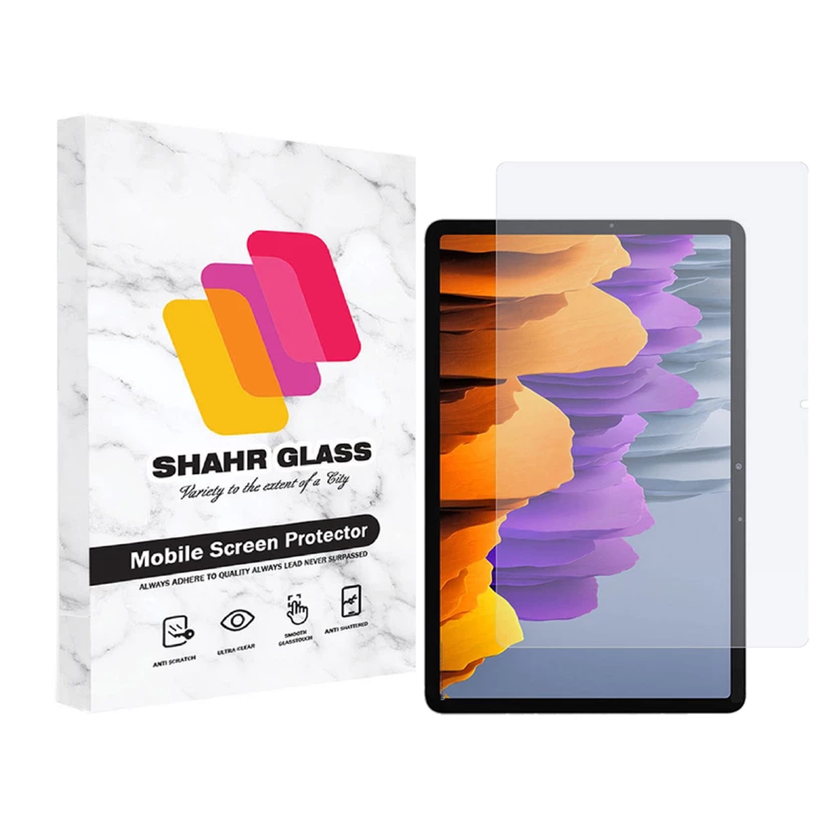 گلس تبلت سامسونگ Galaxy Tab S7 شهر گلس مدل SMPT3 -بی رنگ شفاف