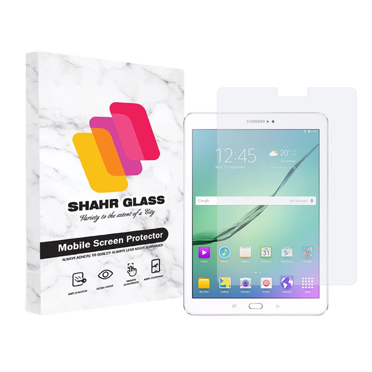گلس تبلت سامسونگ Galaxy Tab S2 9.7 2015 شهر گلس مدل SMPT2 -بی رنگ شفاف