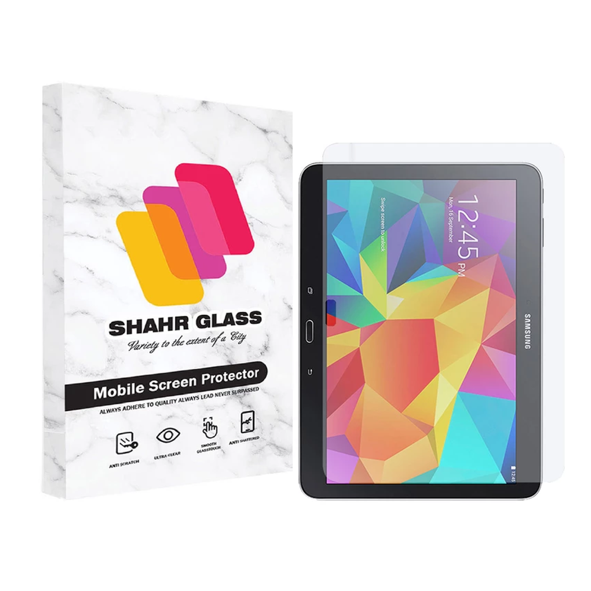 گلس تبلت سامسونگ Galaxy Tab 4 10.1 شهر گلس مدل SMPT2-بی رنگ شفاف