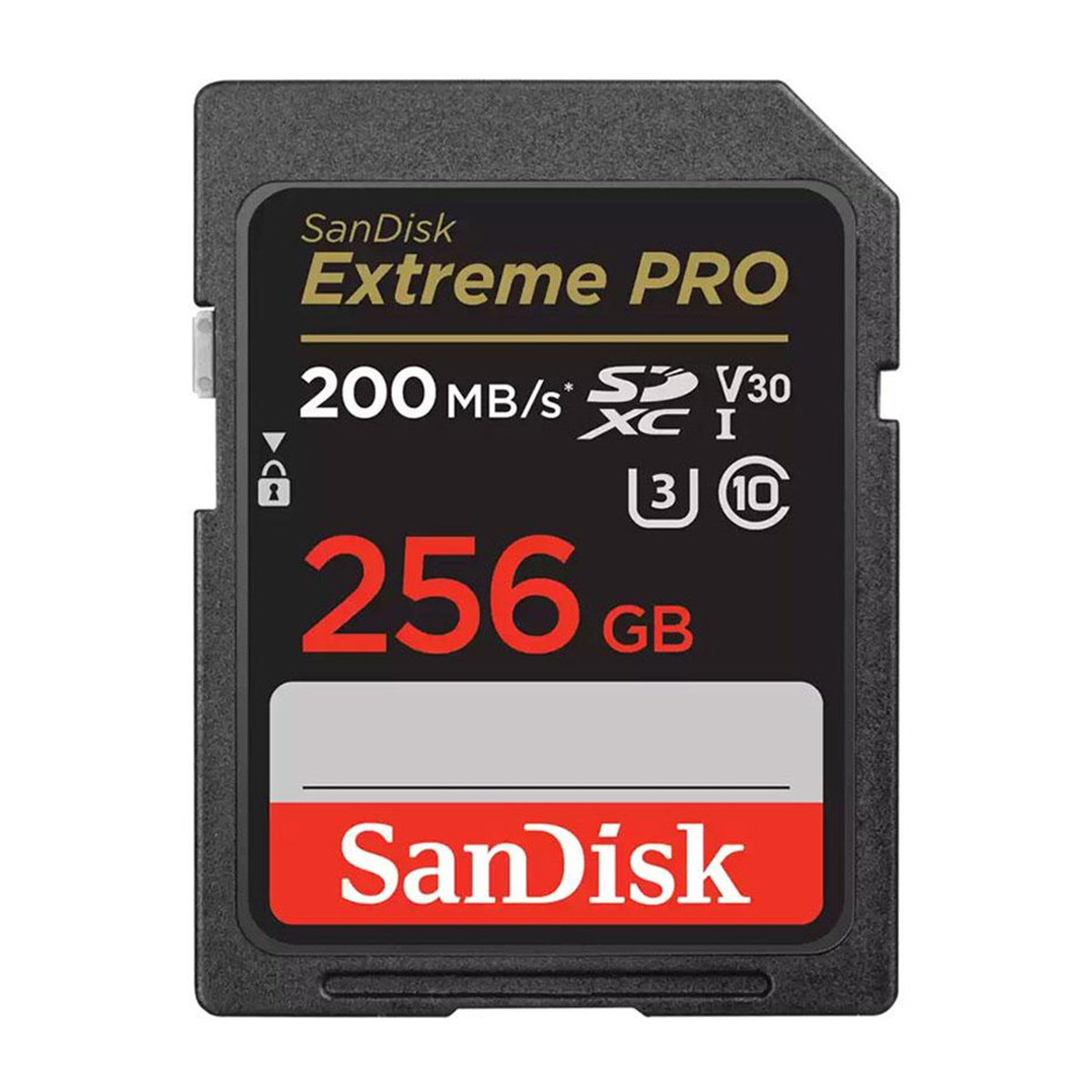 کارت حافظه SDXC سن دیسک مدل Extreme Pro V30 کلاس 10 استاندارد UHS-I U3 سرعت 200mbps ظرفیت 256 گیگابایت