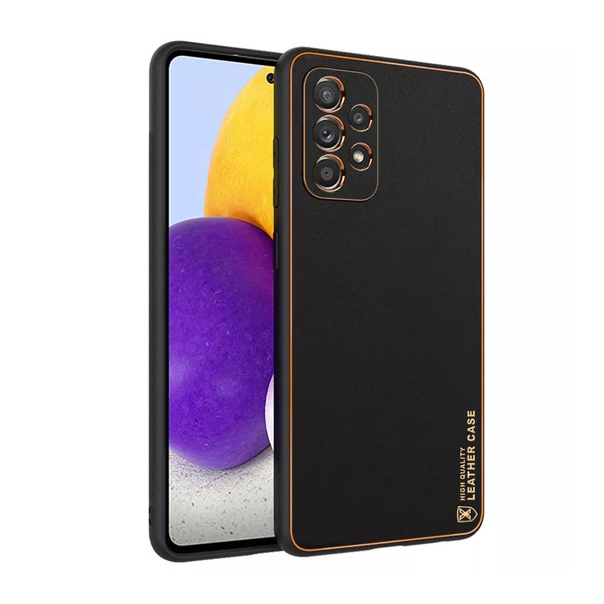 کاور گوشی اپل Galaxy A53 5G اپیکوی مدل Leather-مشکی