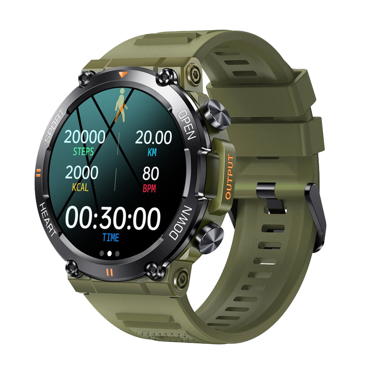 ساعت هوشمند هیوامی مدل Camp K 56 Pro - BK-سبز
