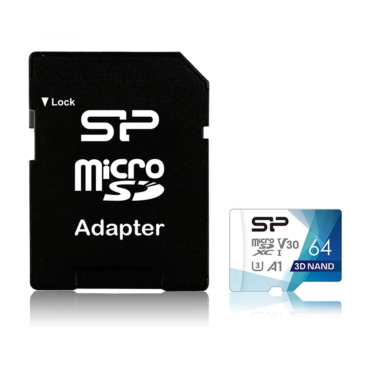 کارت حافظه‌ microSDXC سیلیکون پاور مدل Superior Pro V30 کلاس 10 استاندارد UHS-I U3 ظرفیت 64 گیگابایت به همراه آداپتور
