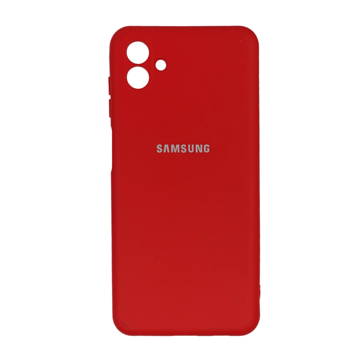 کاور گوشی سامسونگ Galaxy A05 مدل سیلیکونی محافظ لنزدار-زرشکی