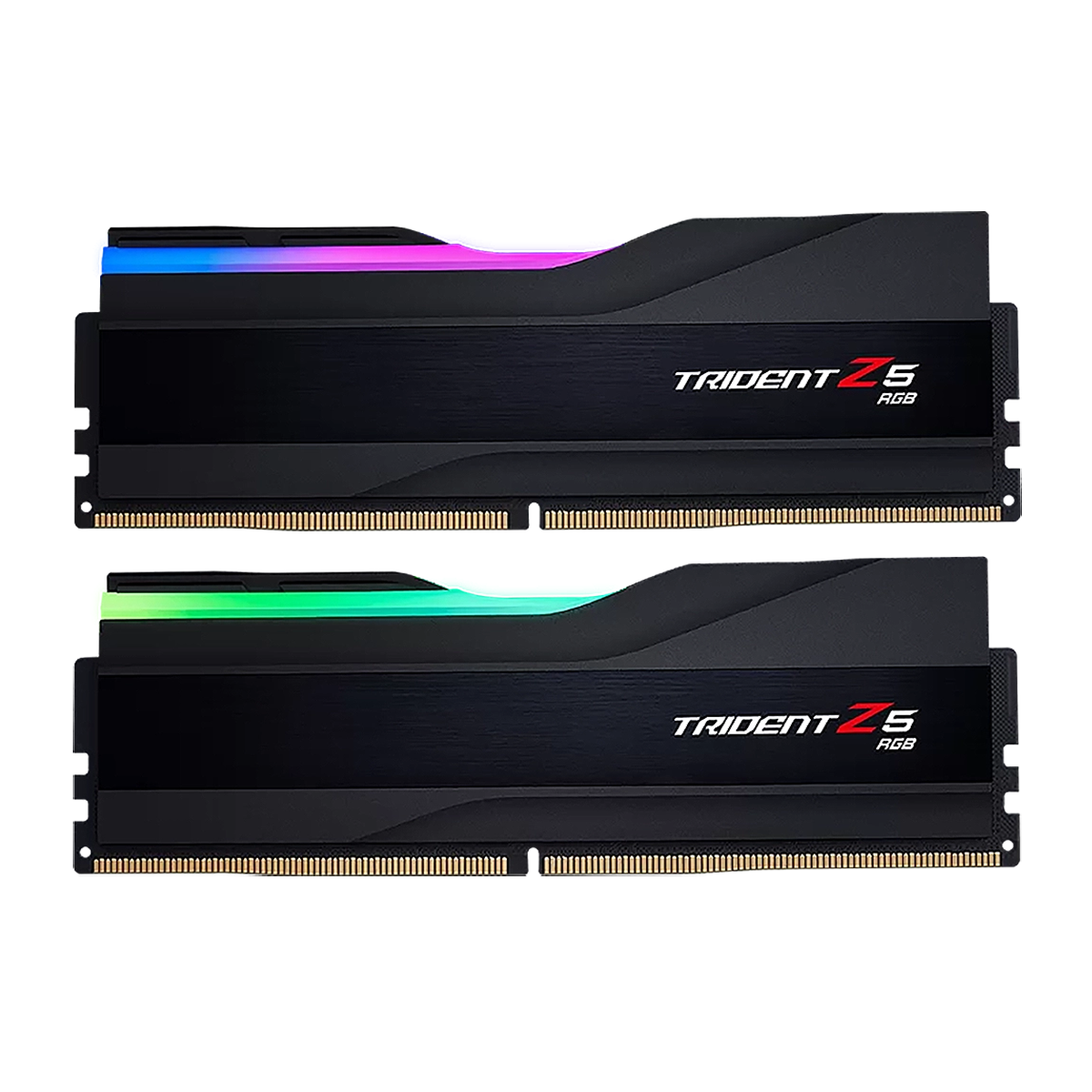 رم کامپیوتر DDR5 دو کاناله 6600 مگاهرتز CL34 جی اسکیل مدل TRIDENT Z5 RGB ظرفیت 32 گیگابایت
