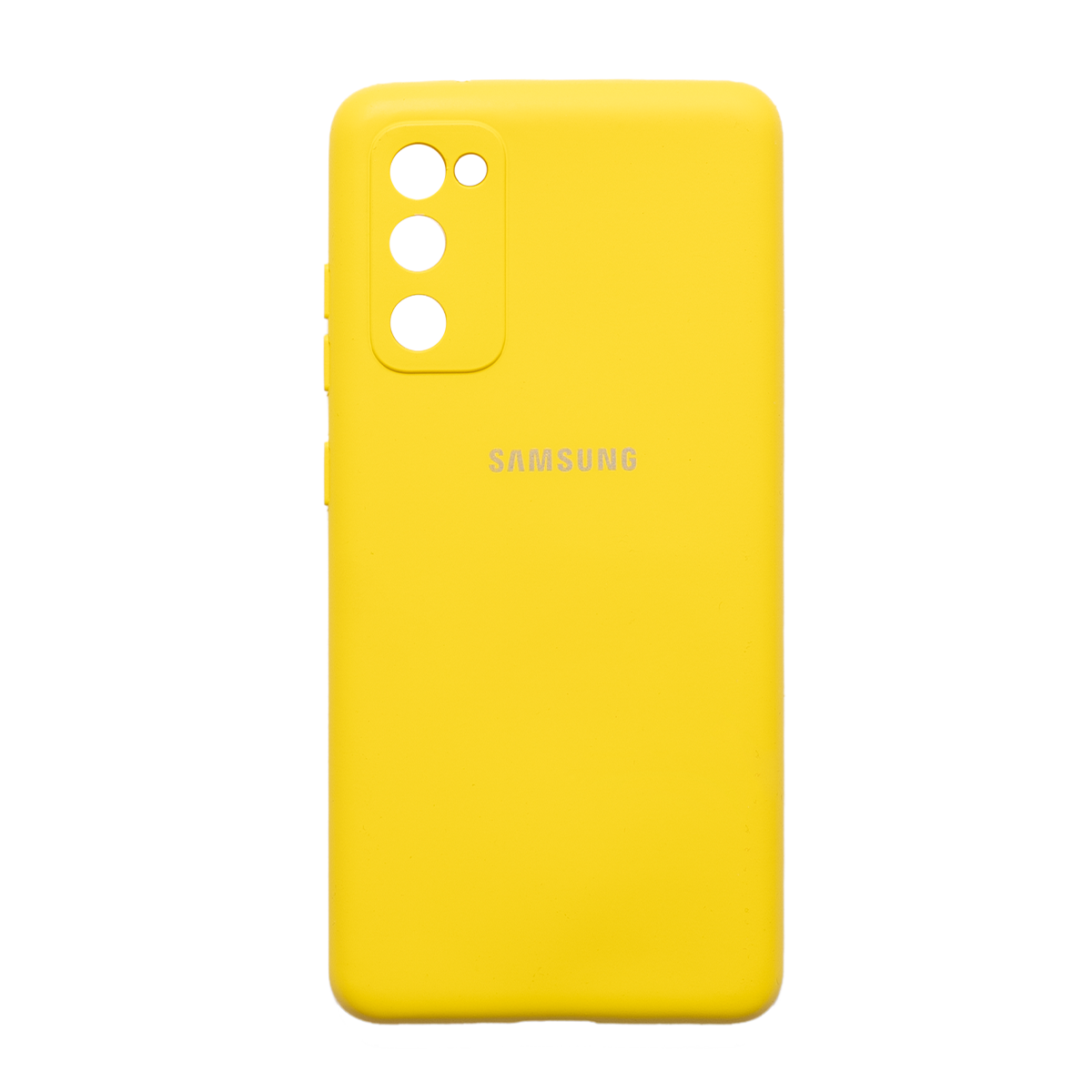  کاور سیلیکونی محافظ لنزدار مناسب برای گوشی موبایل سامسونگ Galaxy S20 FE-زرد