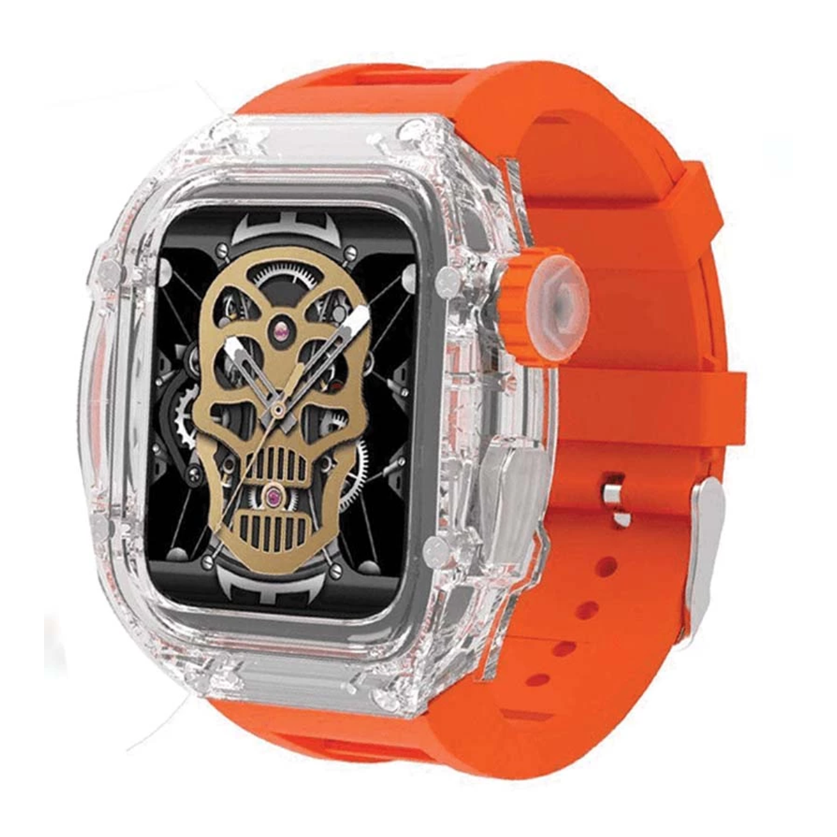 ساعت هوشمند هاینو تکو مدل RICHARD M9-بدنه مشکی بند نارنجی