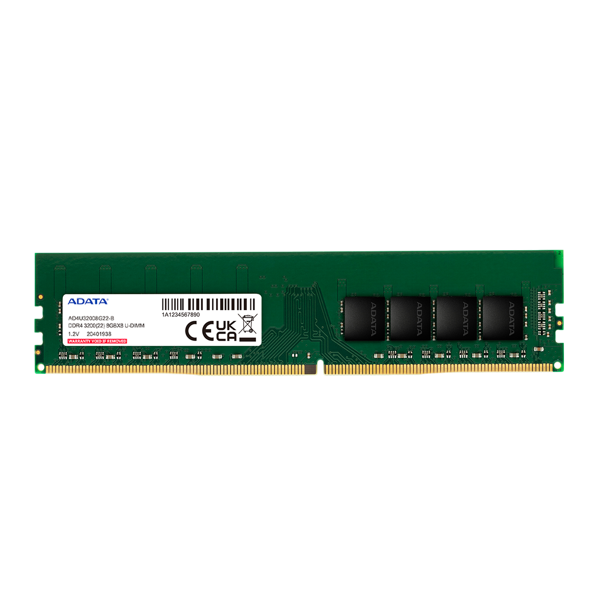 رم کامپیوتر DDR4 تک کاناله 3200 مگاهرتز CL22 ای دیتا مدل Premier PC4-25600 ظرفیت 8 گیگابایت