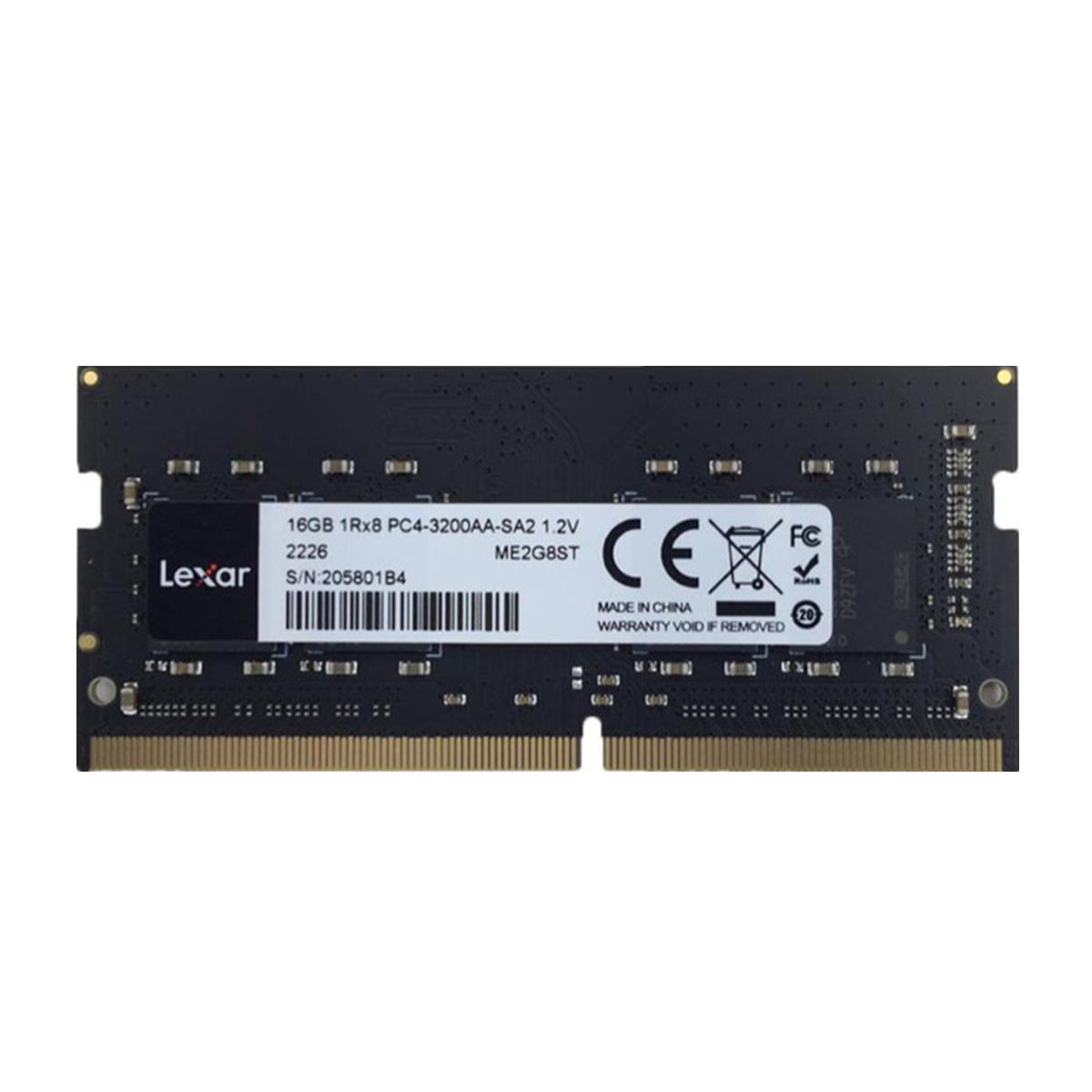 رم لپ تاپ DDR4 تک کاناله 3200 مگاهرتز CL22 لکسار مدل LD4AS016G-B3200GSST ظرفیت 16 گیگابایت