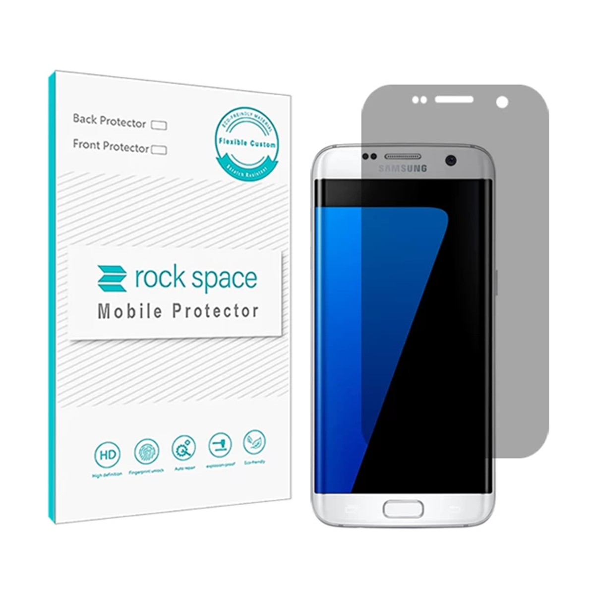 گلس حریم شخصی مات گوشی سامسونگ Galaxy S7 Edge راک اسپیس مدل PRV