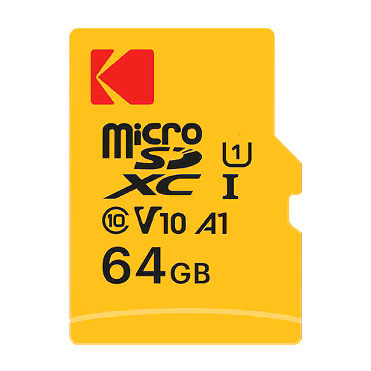 کارت حافظه‌ microSDXC اچ پی کلاس 10 استاندارد UHS-I U1 مدل Premium Performance V10 ظرفیت 64 گیگابایت همراه با آداپتور SD-زرد