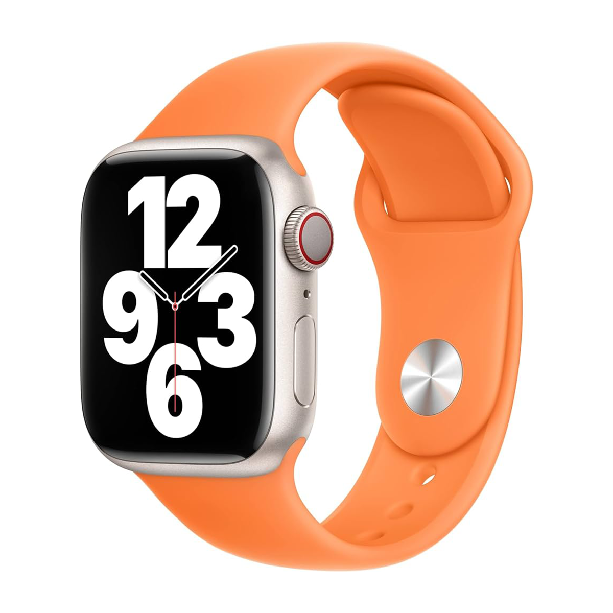ساعت هوشمند ورنا کو مدل W45 Max-بدنه تیتانیوم بند نارنجی