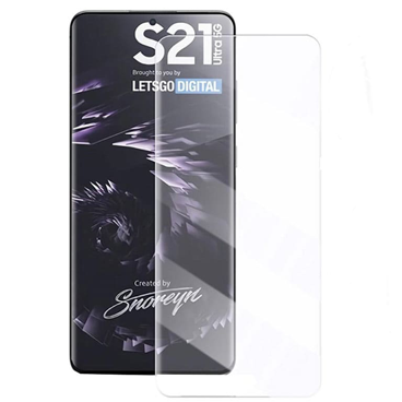 محافظ صفحه نمایش UV مناسب برای گوشی سامسونگ Galaxy S21 Ultra-بی رنگ شفاف