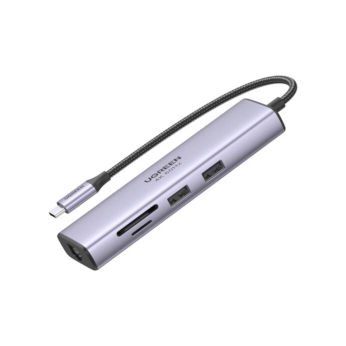 هاب USB-C یوگرین 7 پورت مدل CM512 60515-خاکستری