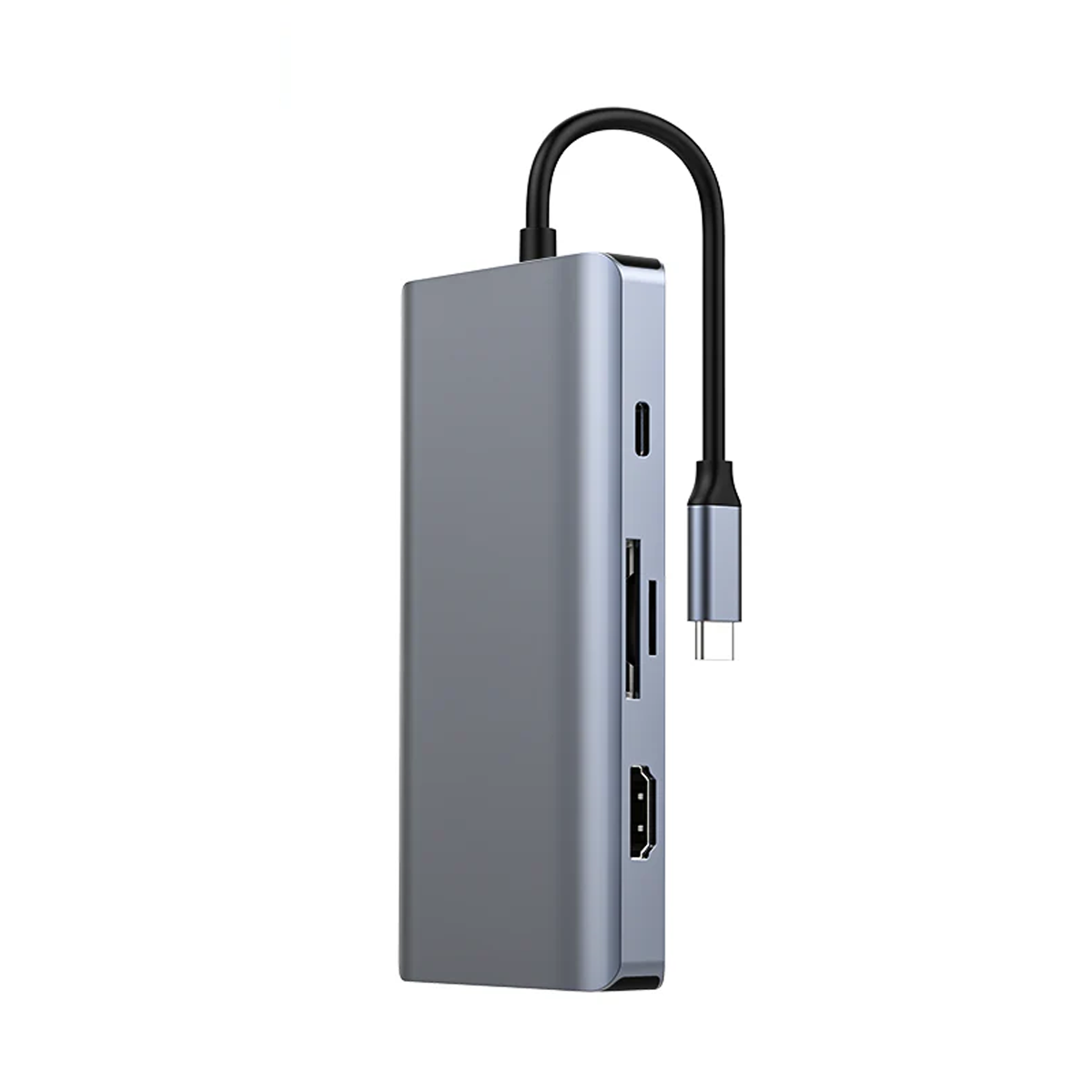 هاب USB-C رسی 9 پورت مدل RH09-خاکستری