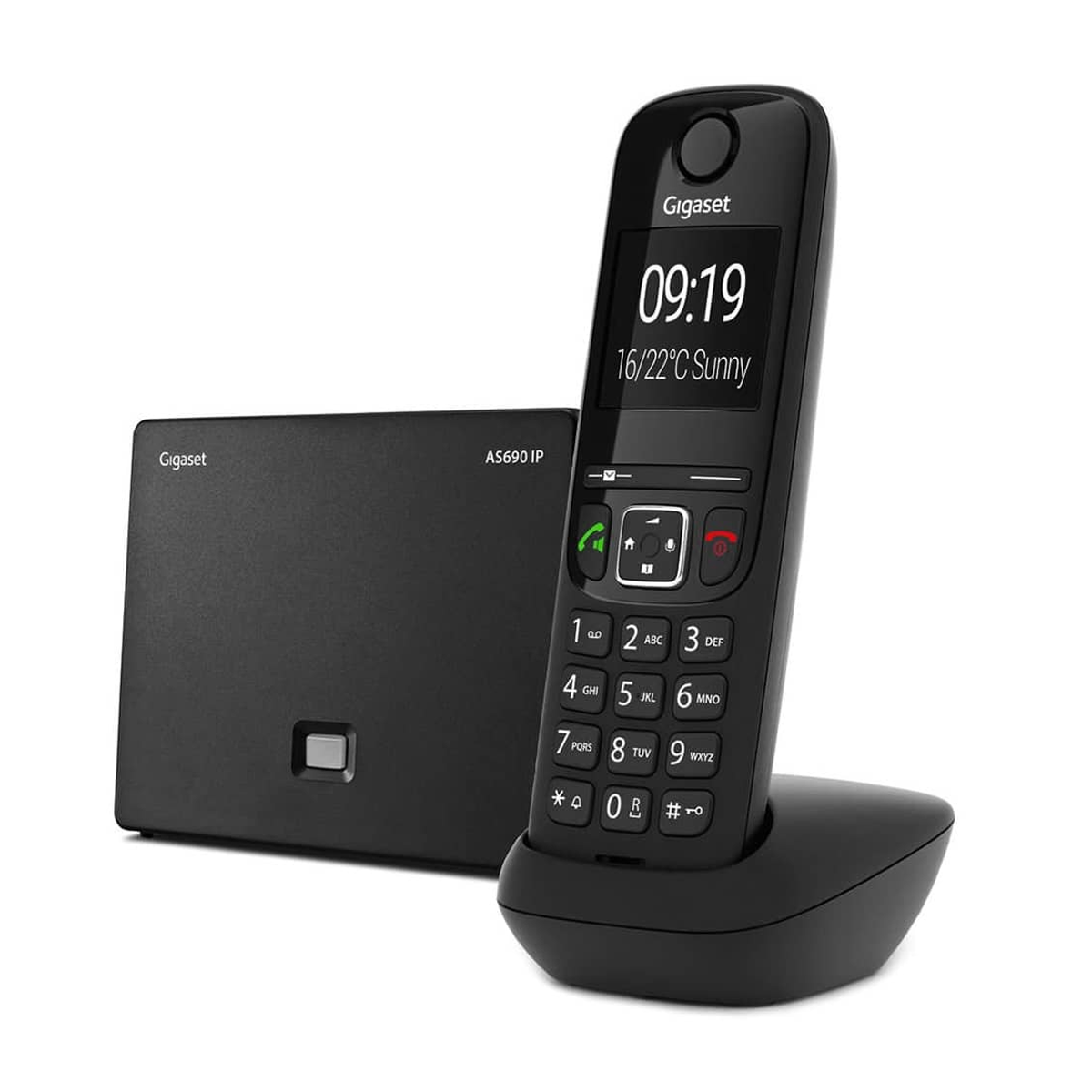 تلفن بی سیم گیگاست مدل AS690IP-مشکی