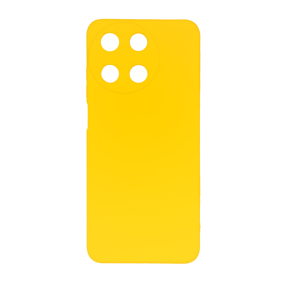 کاور گوشی ریلمی Realme 11 4G مدل سیلیکونی محافظ لنزدار-زرد