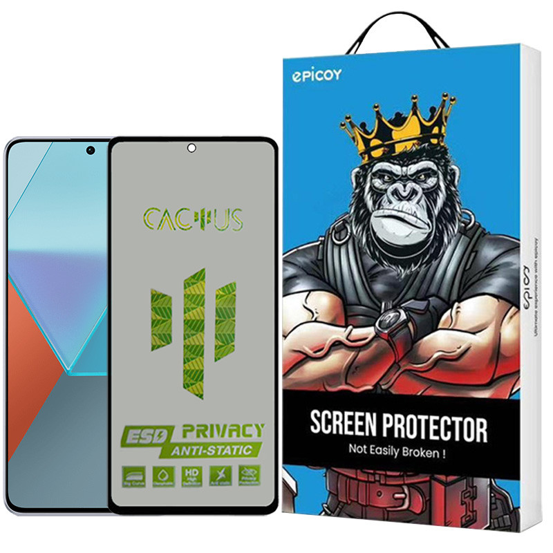 محافظ صفحه نمایش حریم شخصی اپیکوی مدل Cactus-ESD-Privacy مناسب برای گوشی موبایل شیائومی  Redmi Note 13 Pro 4G/5G /Note 13 4G/5G /Note 13R Pro