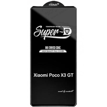 محافظ صفحه نمایش(گلس) Super D گوشی موبایل شیائومی Poco X3 GT-مشکی