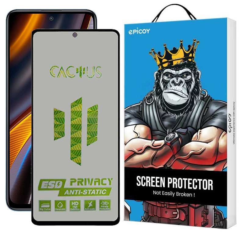 محافظ صفحه نمایش حریم شخصی اپیکوی مدل Cactus-ESD-Privacy مناسب برای گوشی موبایل شیائومی Poco M4 Pro 5G / Poco X4 GT 5G / Poco X3 GT 5G