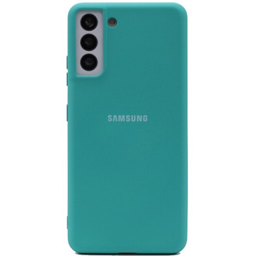 کاور سیلیکونی محافظ لنزدار مناسب برای گوشی موبایل سامسونگ Galaxy S22 Plus 5G	-نارنجی
