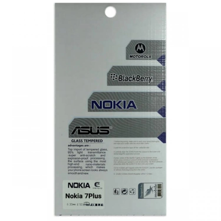 محافظ صفحه شيشه‌ای تخت (گلس) TESLA گوشی Nokia 7 Plus 