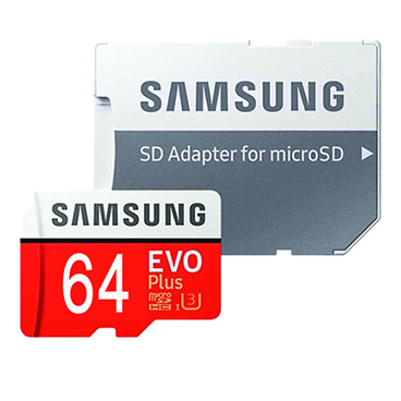 کارت حافظه microSDHC سامسونگ مدل Evo Plus کلاس 10 ظرفیت 64 گیگابایت به همراه آداپتور SD