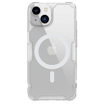  قاب گوشی iPhone 14 Plus نیلکین  مدل Nature Pro Magnetic-بی رنگ شفاف