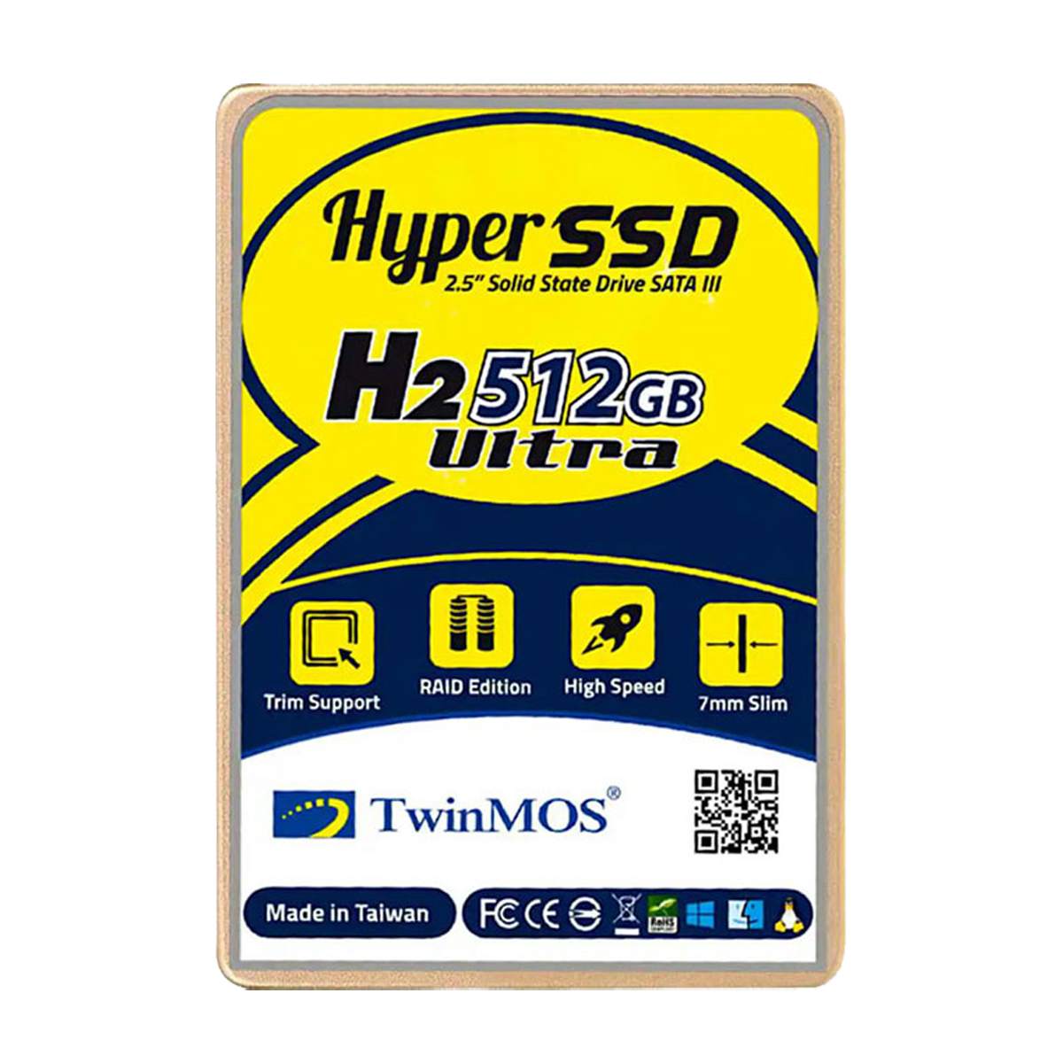 هارد اس اس دی اینترنال توین موس مدل H2 ULTRA ظرفیت 512 گیگابایت
