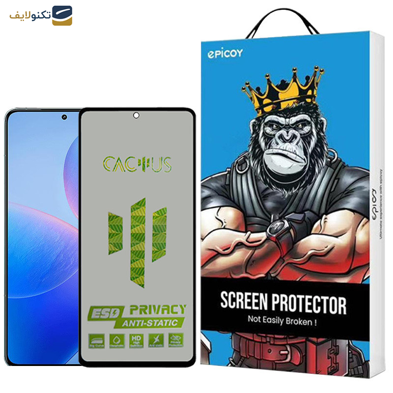 محافظ صفحه نمایش حریم شخصی اپیکوی مدل Cactus-ESD-Privacy مناسب برای گوشی موبایل شیائومی Redmi K70 / K70 Pro / K70E 